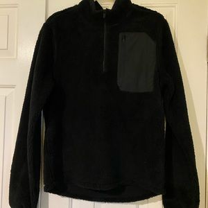 Fuzzy fleece pullover